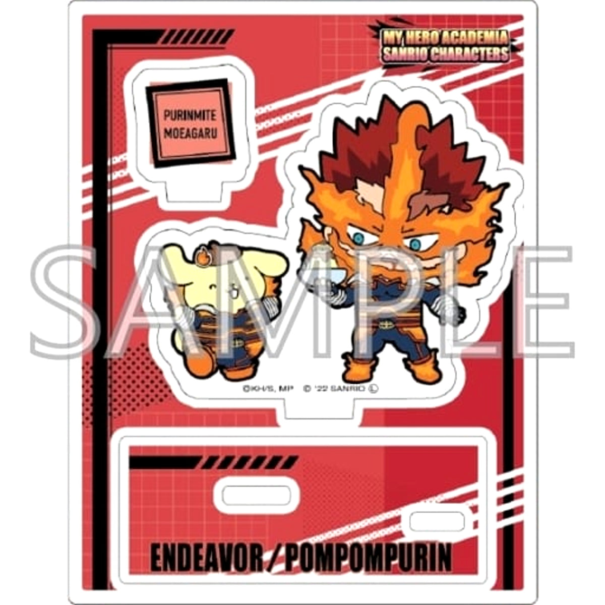 My Hero Academia x Sanrio Characters Endeavor & Pompompurin Acrylic Stand A Acrylic Stands [USED]