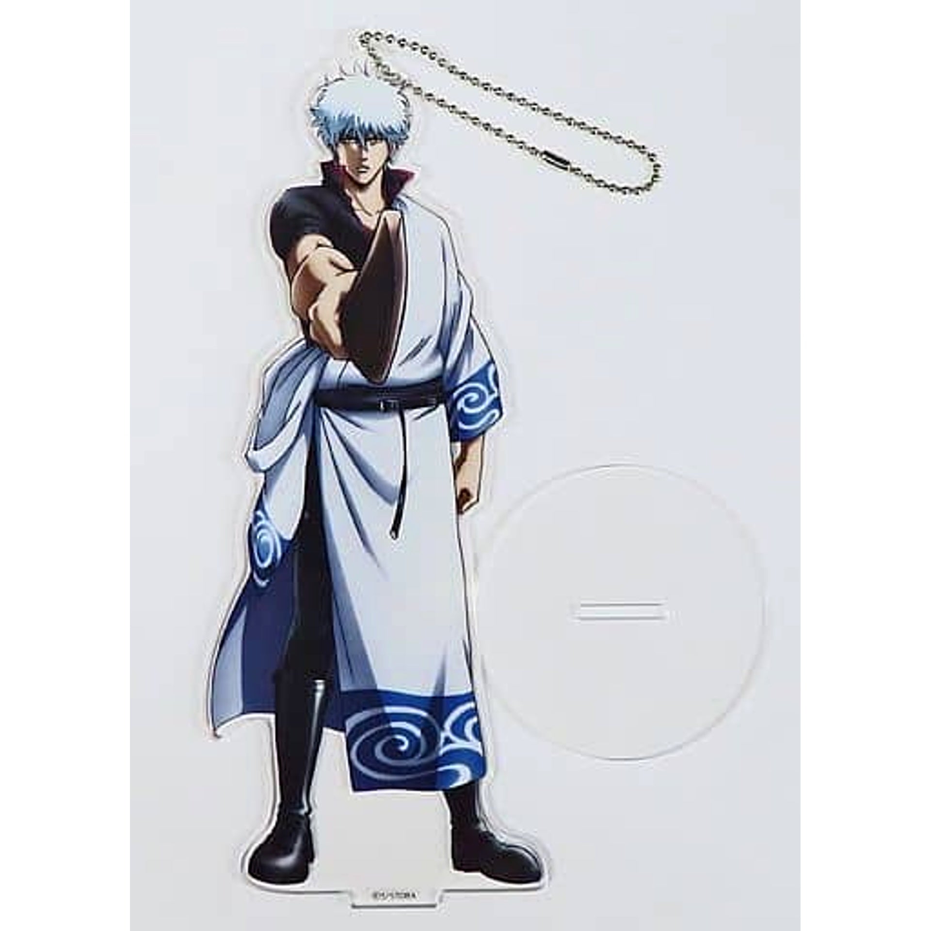 Gintama Gintoki Sakata Acrylic Stand Keychain T Fan Registrants Limited Keychains [USED]