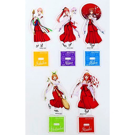 All Characters Illustration Design Acrylic Stand Set The Quintessential Quintuplets 2 x UC Card All Ticket Types Purchase Bonus [USED]