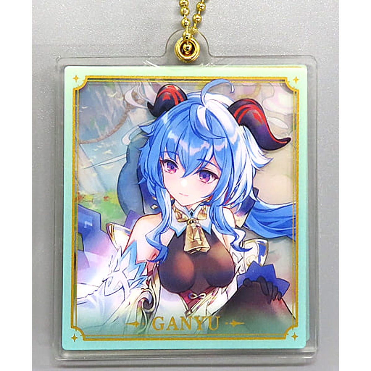 Genshin Ganyu Wallpaper Character Double Acrylic Strap Acrylic Item [USED]