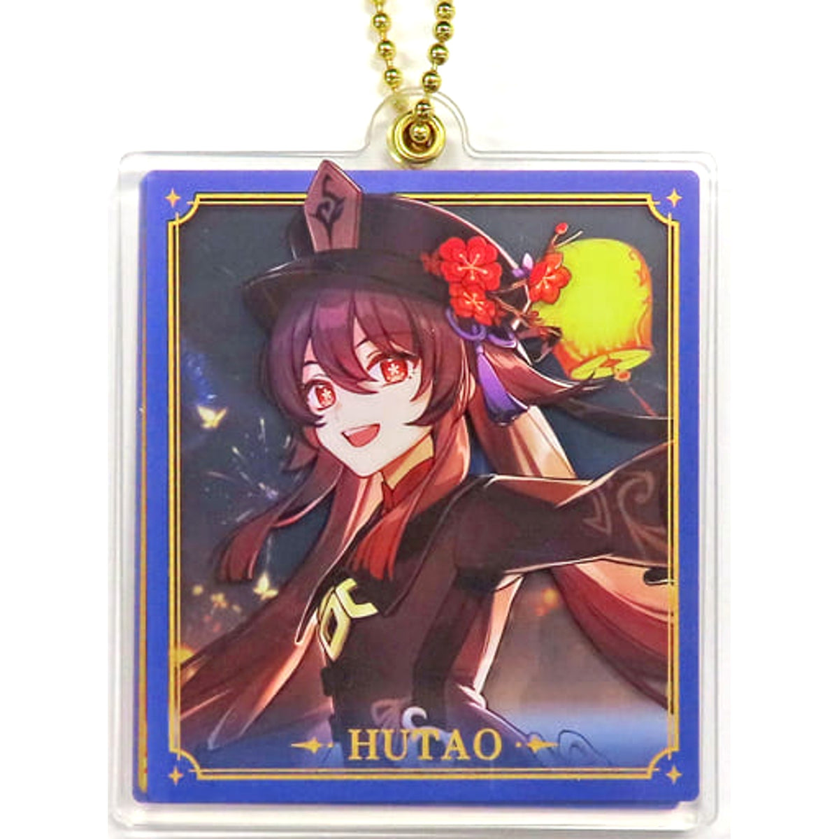 Genshin Hu Tao Wallpaper Character Double Acrylic Strap Acrylic Item [USED]