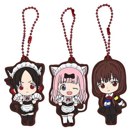 Chika Fujiwara & Others Kaguya-sama: Love is War Ultra Romantic All 3 Types Set Gashapon Kuji Assort 2 Rubber Mascot Prize B [USED]