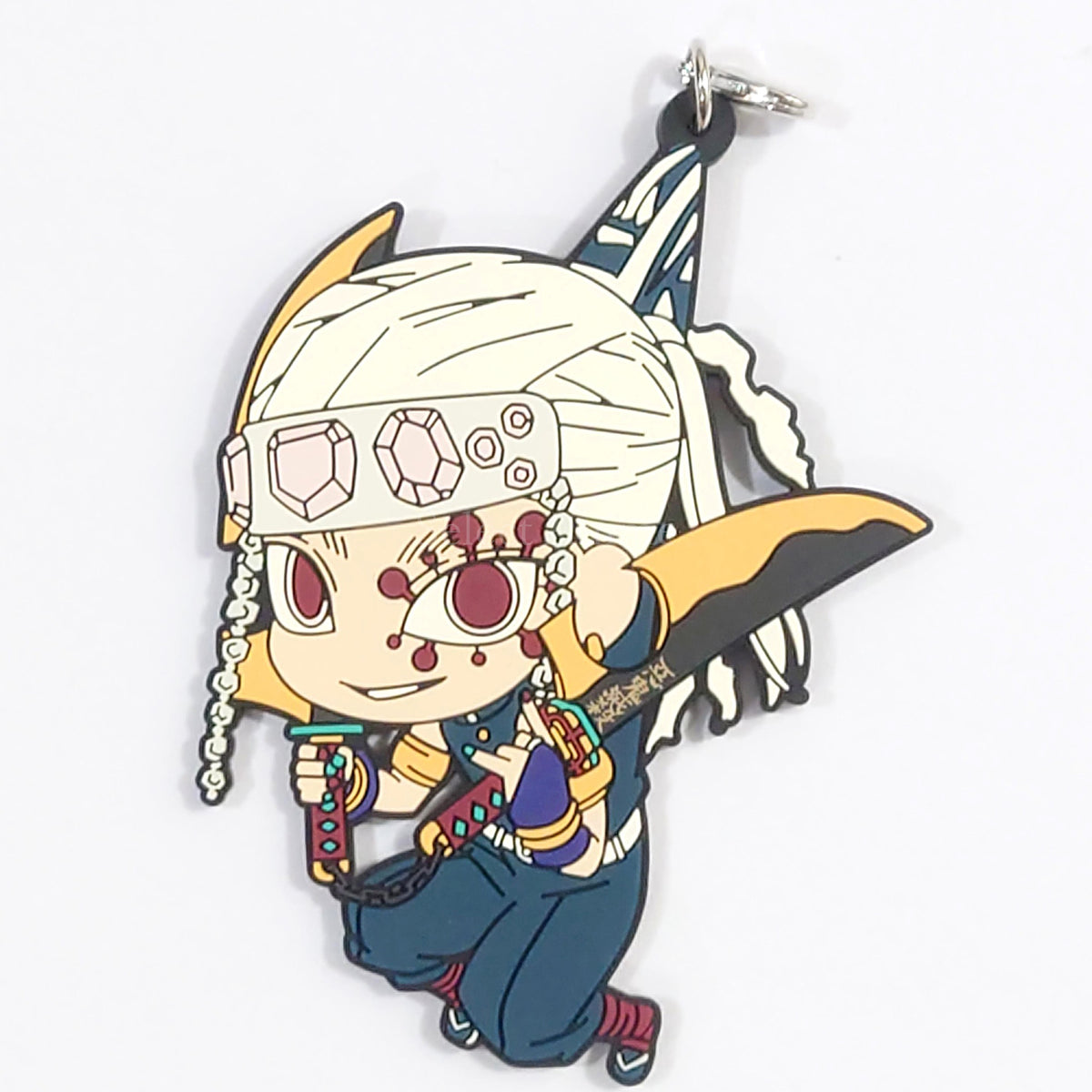 Tengen Uzui Drawing Blade Ver. Demon Slayer: Kimetsu no Yaiba Tsumamare Key Ring [USED]