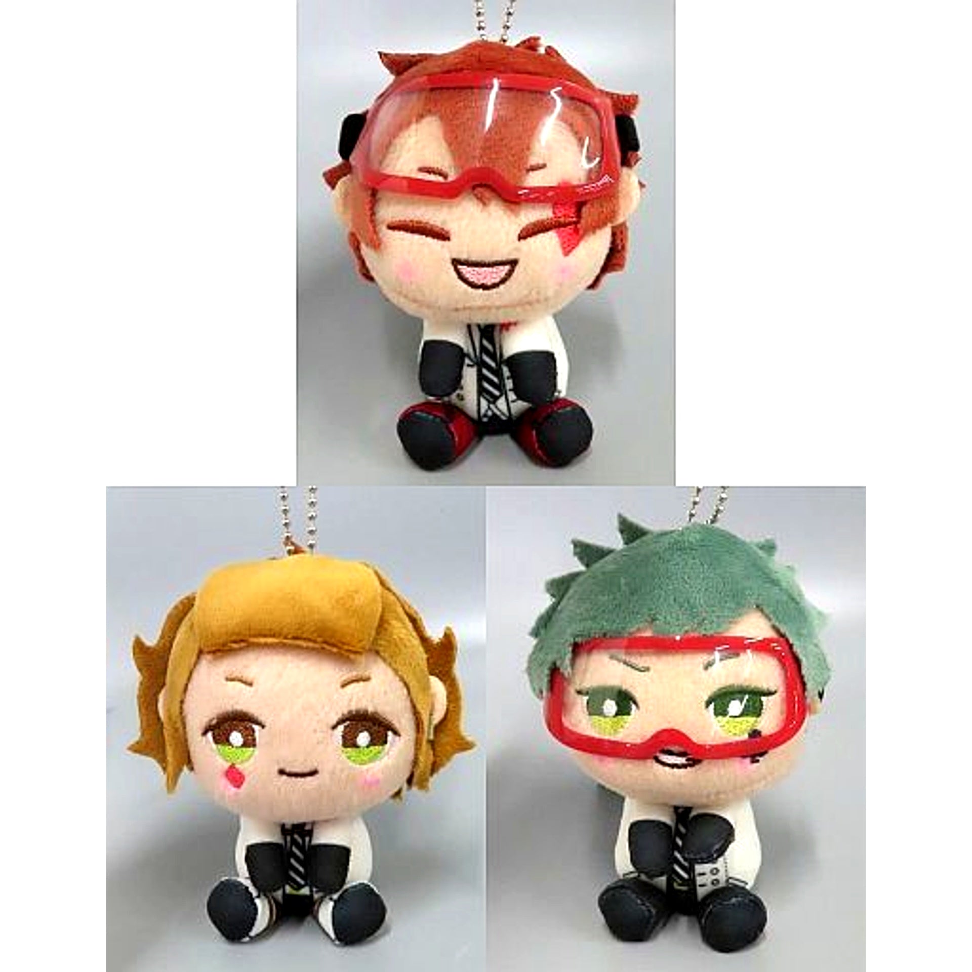 Set of 3 Disney Twisted-Wonderland & you More Plus Labwear Keychain Mascot Heartslabyul Dorm [USED]