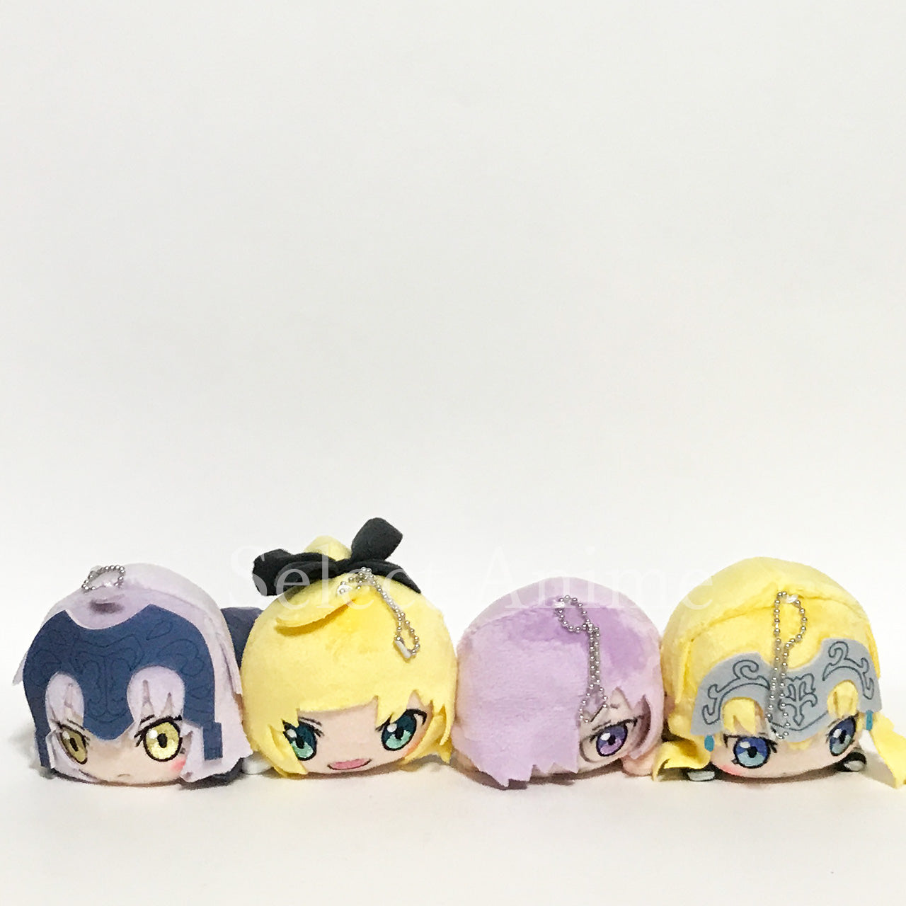 Fate/Grand Carnival Mash Kyrielight & Others Nesoberi More Plus Keychain Mascot Vol.2 All 4 Types Set Mascot [USED]