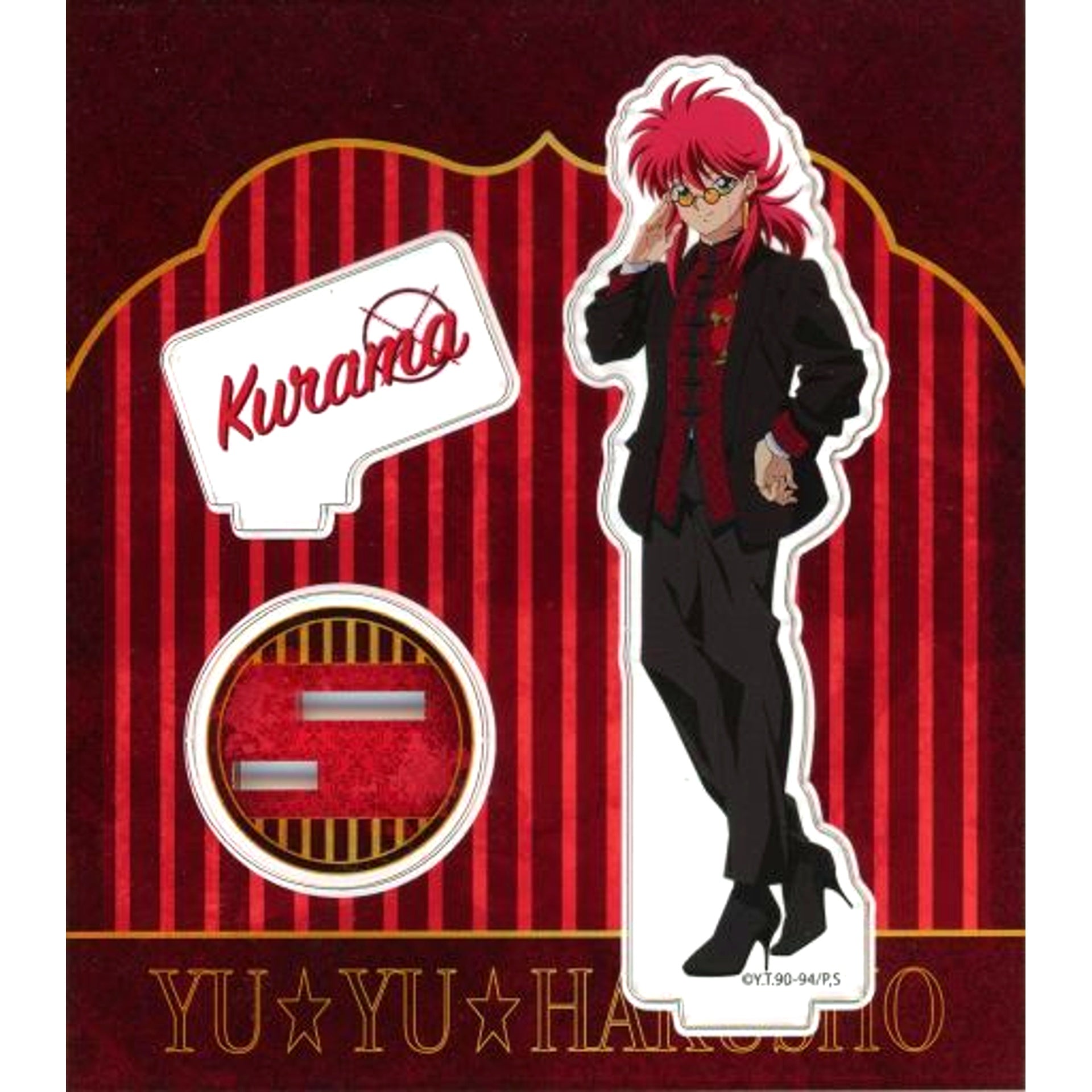 Kurama Shuichi Minamino Acrylic Stand Mafia Ver. Yu Yu Hakusho [USED]