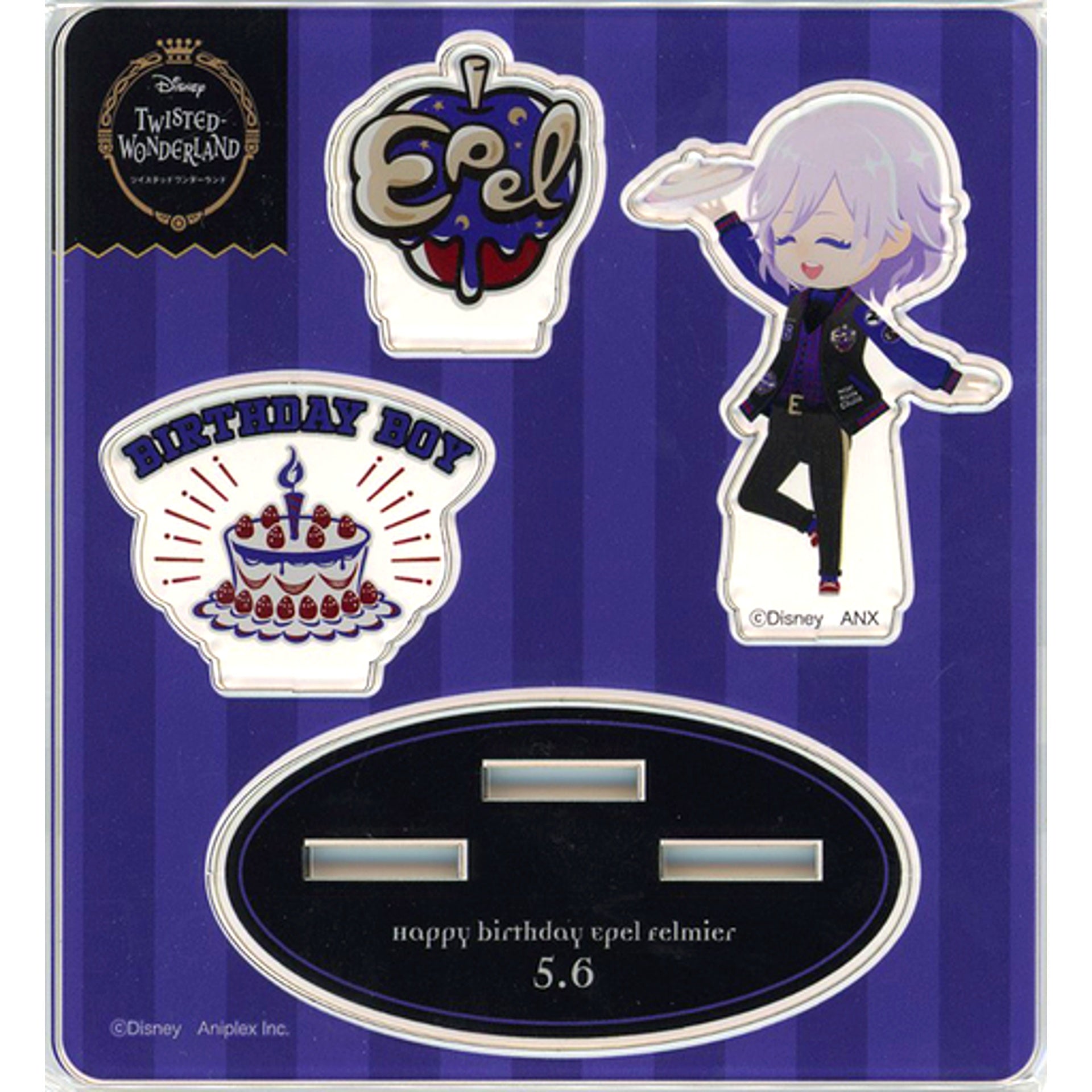 Epel Felmier Disney Twisted Wonderland Mini Acrylic Stand Epel's Birthday Commemorative Goods [USED]
