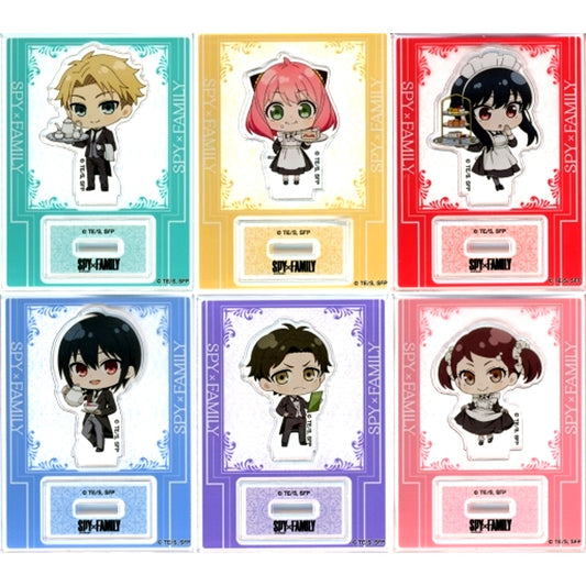 Set of 6 Spy x Family x Chugai Grace Cafe Acrylic Stand Mini Chibi Ver [USED]