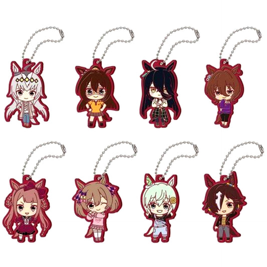 Set of 8 Uma Musume Pretty Derby Capsule Rubber Mascot 3 [USED]