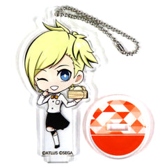 Persona Lisa Silverman Chibi Acrylic Keychain with Stand P2 Sega Collaboration Cafe Persona 25th Anniversary Latter Period Exclusive Keychains [USED]