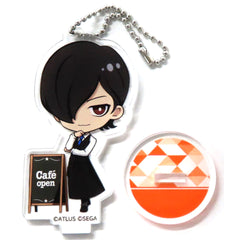 Persona Jun Kurosu Chibi Acrylic Keychain with Stand P2 Sega Collaboration Cafe Persona 25th Anniversary Latter Period Exclusive Keychains [USED]