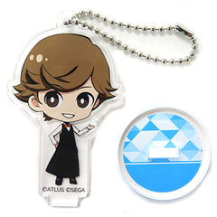 Persona Ken Amada Chibi Acrylic Keychain with Stand P3 Sega Collaboration Cafe Persona 25th Anniversary Latter Period Exclusive Keychains [USED]