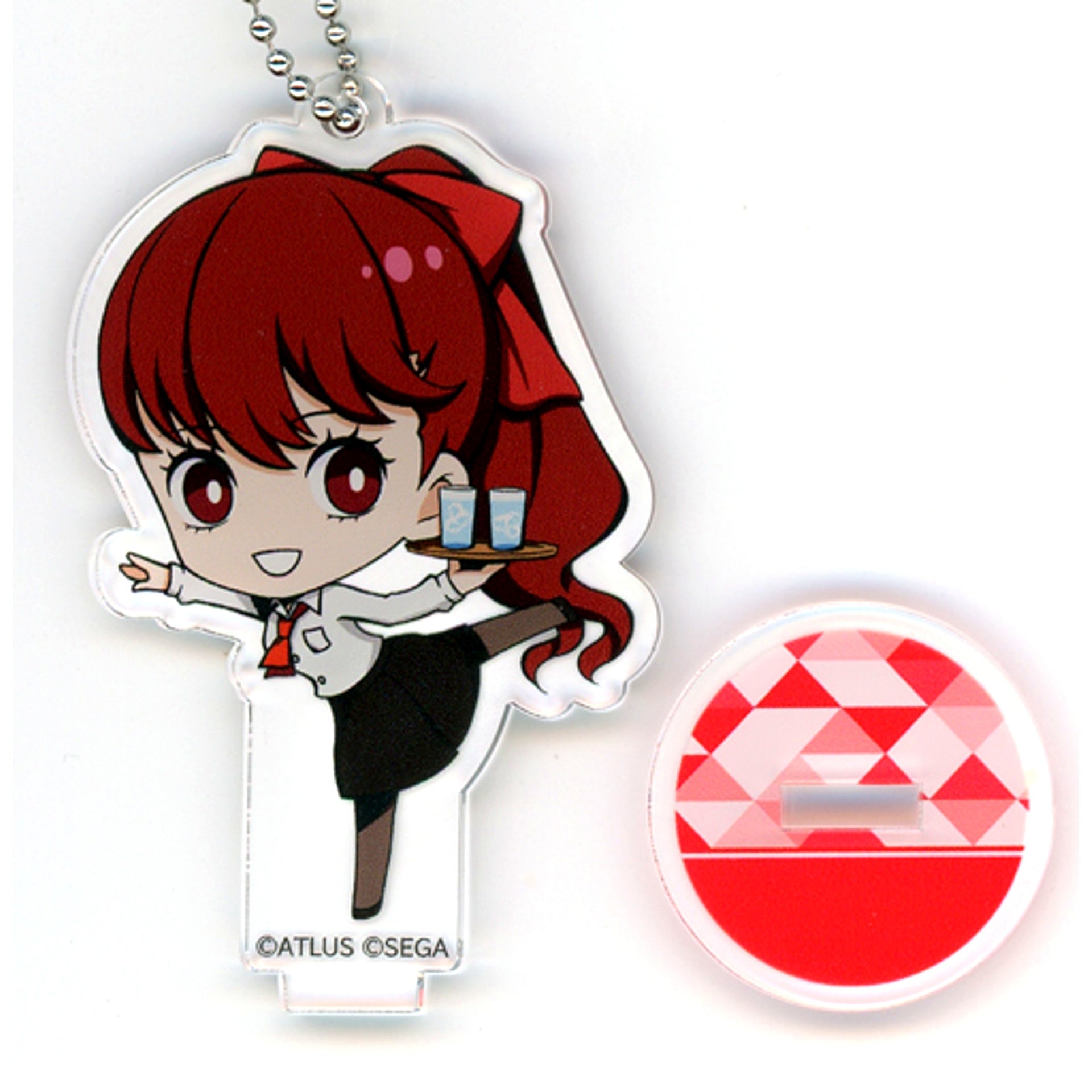 Kasumi Yoshizawa Sega Collab Cafe Persona 25th Anniversary 2nd Half Deformed Acrylic Keychain with Stand P5 [USED]