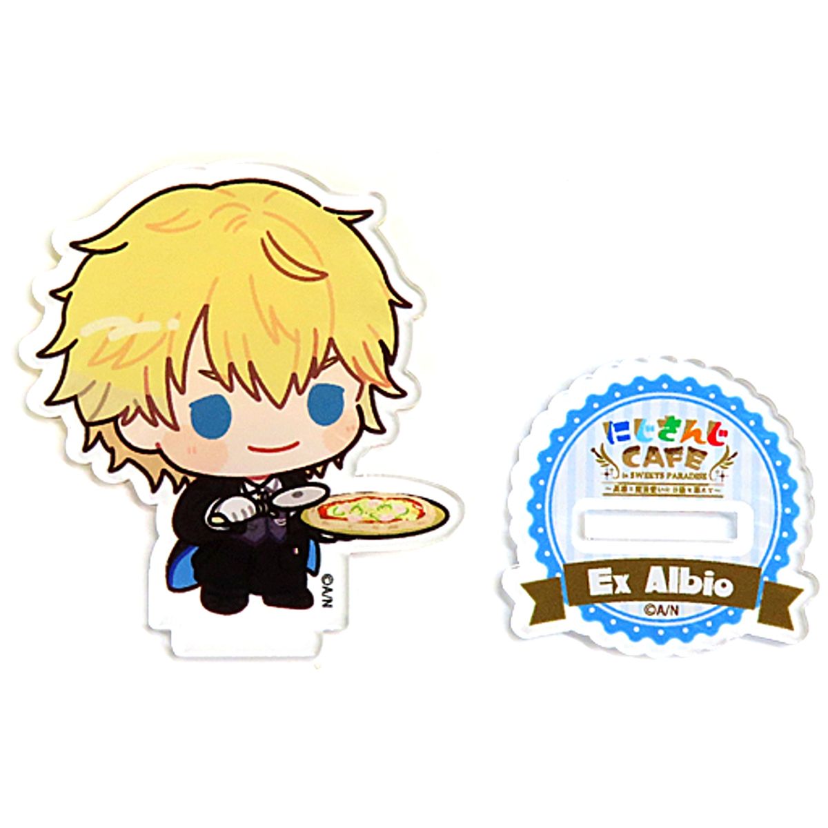 Ex Albio Virtual YouTuber Nijisanji Mini Character Trading Acrylic Stand NIJISANJI CAFE in SWEETS PARADISE Vol. 4 [USED]