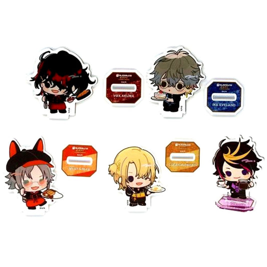 Set of 5 Virtual YouTuber Nijisanji NIJISANJI EN Mini Character Trading Acrylic Stand NIJISANJI CAFE in SWEETS PARADISE Vol. 4 [USED]