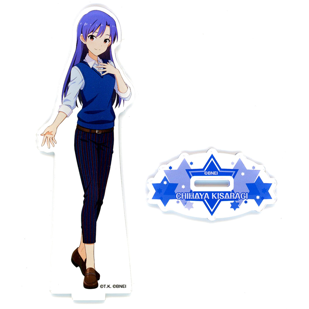 Chihaya Kisaragi Acrylic Stand THE IDOLM@STER Starlit Season Karaoke no Tetsujin [USED]