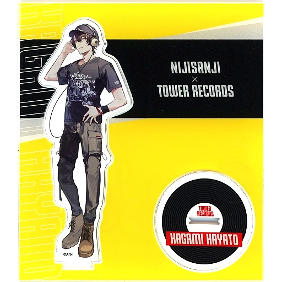 Kagami Hayato Acrylic Stand Virtual YouTuber Nijisanji Tower Records Cafe [USED]