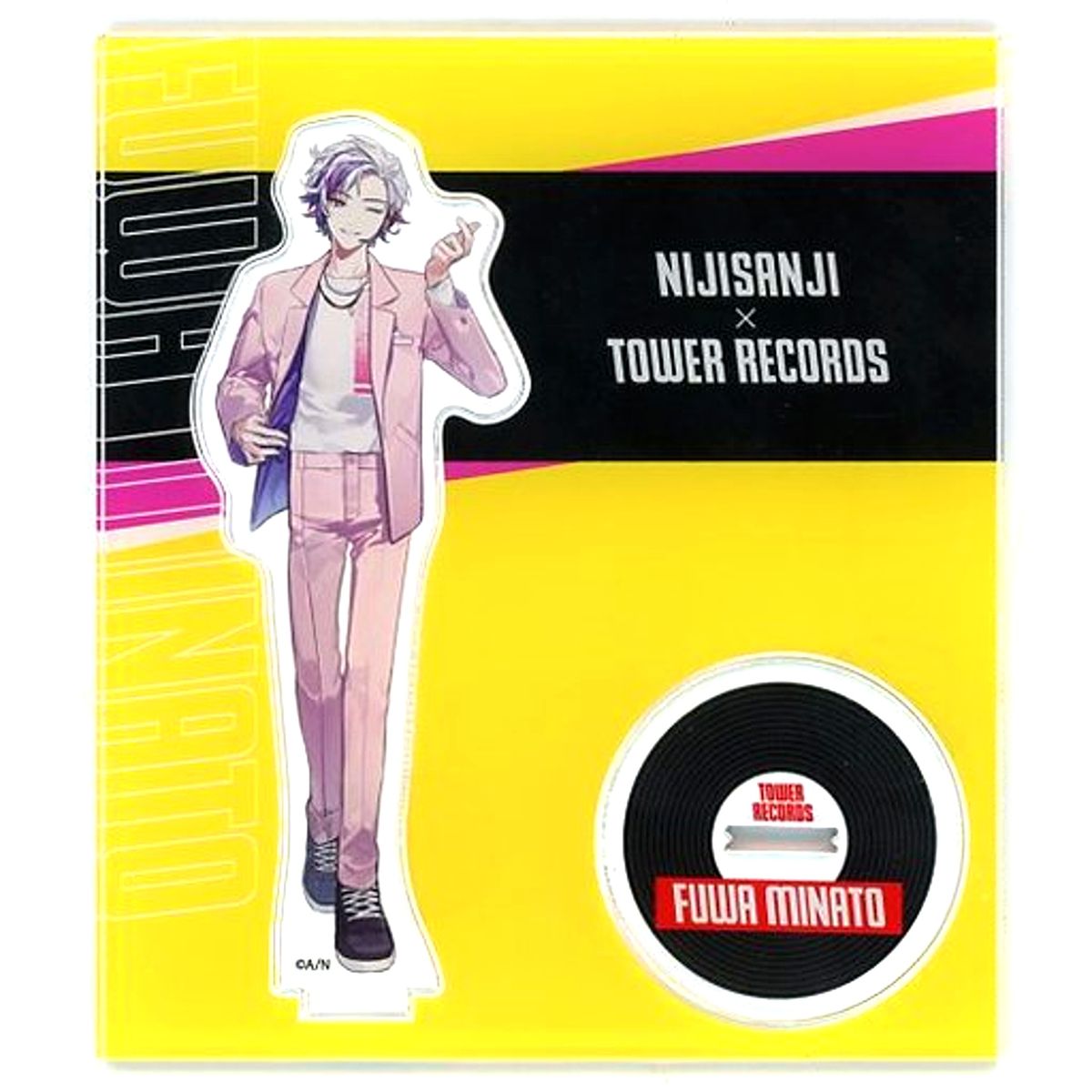 Fuwa Minato Acrylic Stand Virtual YouTuber Nijisanji Tower Records Cafe [USED]
