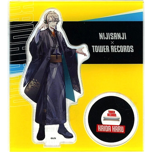 Haru Kaida Virtual YouTuber Nijisanji Acrylic Stand Tower Records Cafe [USED]