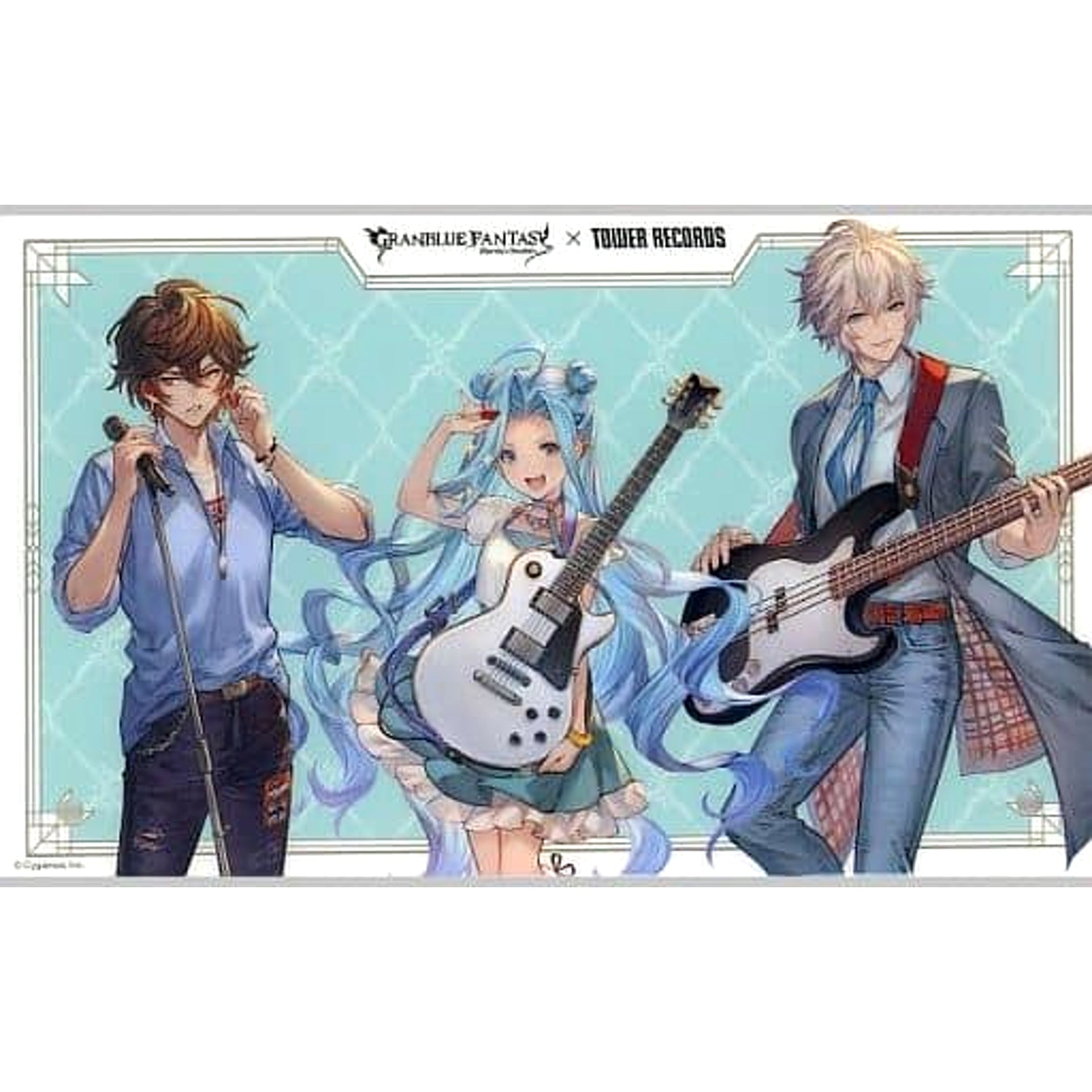 Granblue Fantasy Lyria Sandalphon Lucifer Acrylic Plate Tower Records Limited Acrylic Stands [USED]