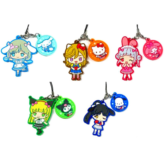 Set of 5 Liella! Love Live! Series PremiumShop Love Live! Superstar!! Liella! x Sanrio Characters Rubber Strap [USED]