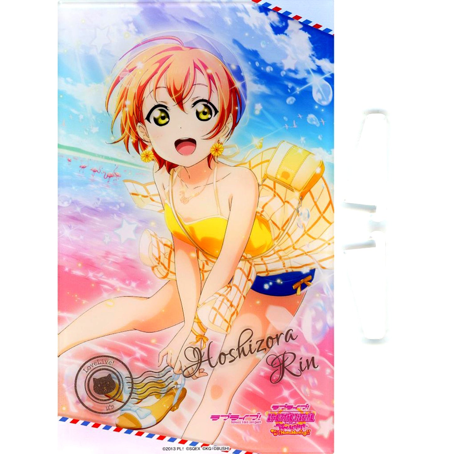 Rin Hoshizora A Prize Love Live! Series x Atre Akihabara Mini Game Mu's Constellation Fortune Telling SIF AC Birthday Skill Card 2020 Acrylic Board [USED]