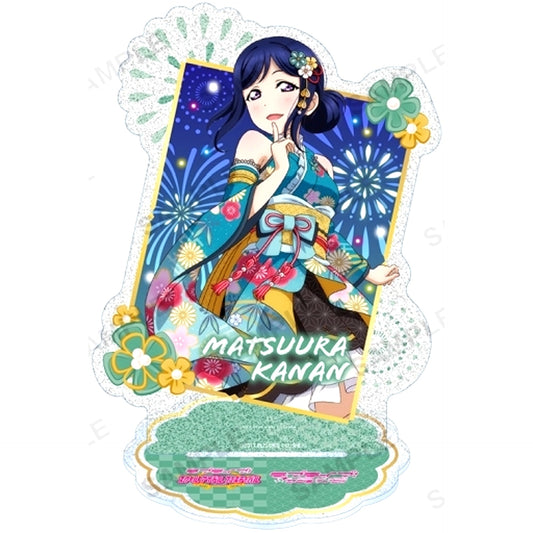 Kanan Matsuura Glitter Acrylic Stand Aqours Love Live! School Idol Festival [USED]