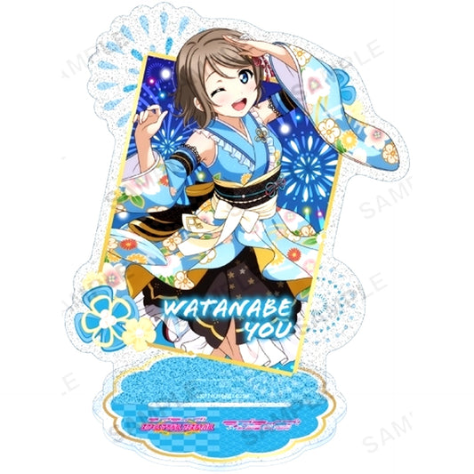 You Watanabe Love Live! School Idol Festival Aqours Glitter Acrylic Stand [USED]