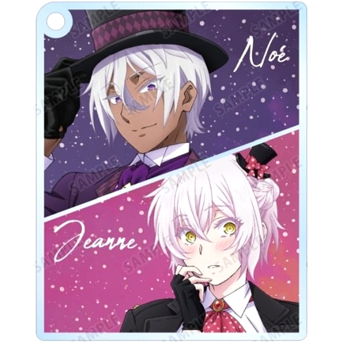 The Case Study of Vanitas Noe Jeanne Newly Drawn Illustration Playing Cards Motif Ver. Trading Acrylic Keychains Keychains [USED]