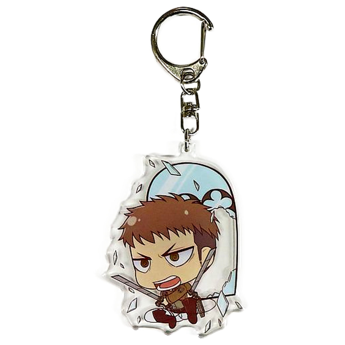 Jean Kirstein Attack on Titan Acrylic Keychain Namja Town Limited Shinzou o Sasageyo! Chousa Heidan Garapon Kenpeidan Prize [USED]