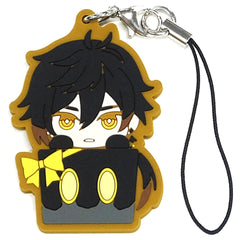Genshin Zhongli Taito Kuji Honpo Rubber Charm Prize F Keychains [USED]