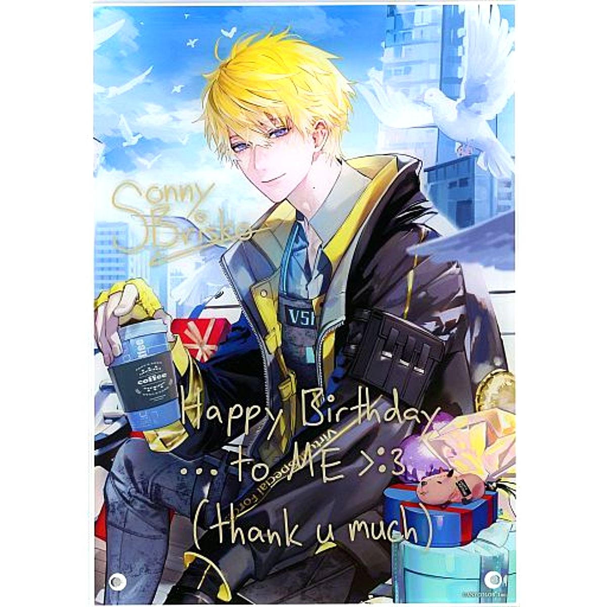 Sonny Brisko Acrylic Item Virtual YouTuber Nijisanji Birthday 2022 Bonus [USED]