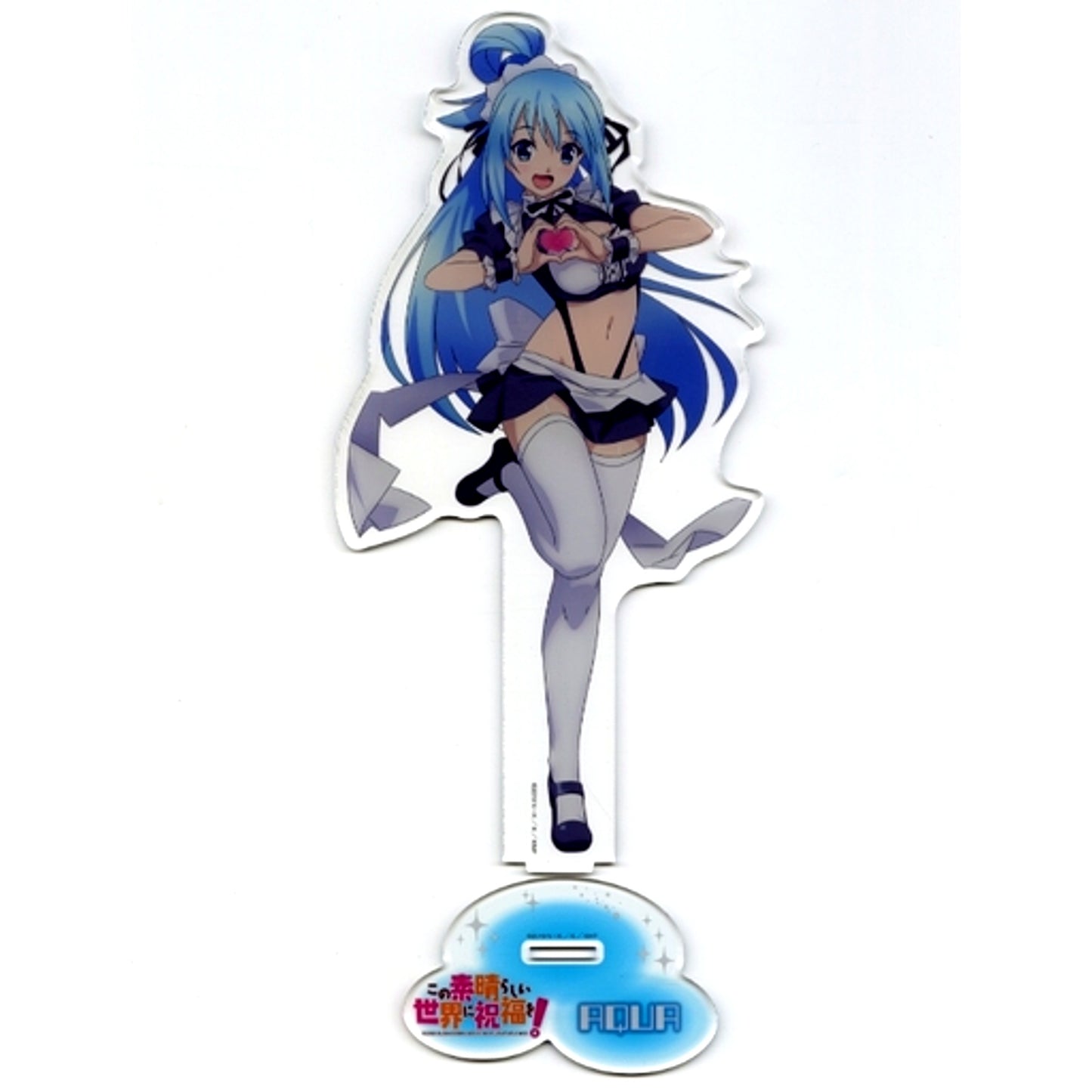 Aqua BIG Acrylic Figure Illustration Ver. Cafe La Mer KonoSuba: God's Blessing on this Wonderful World! [USED]