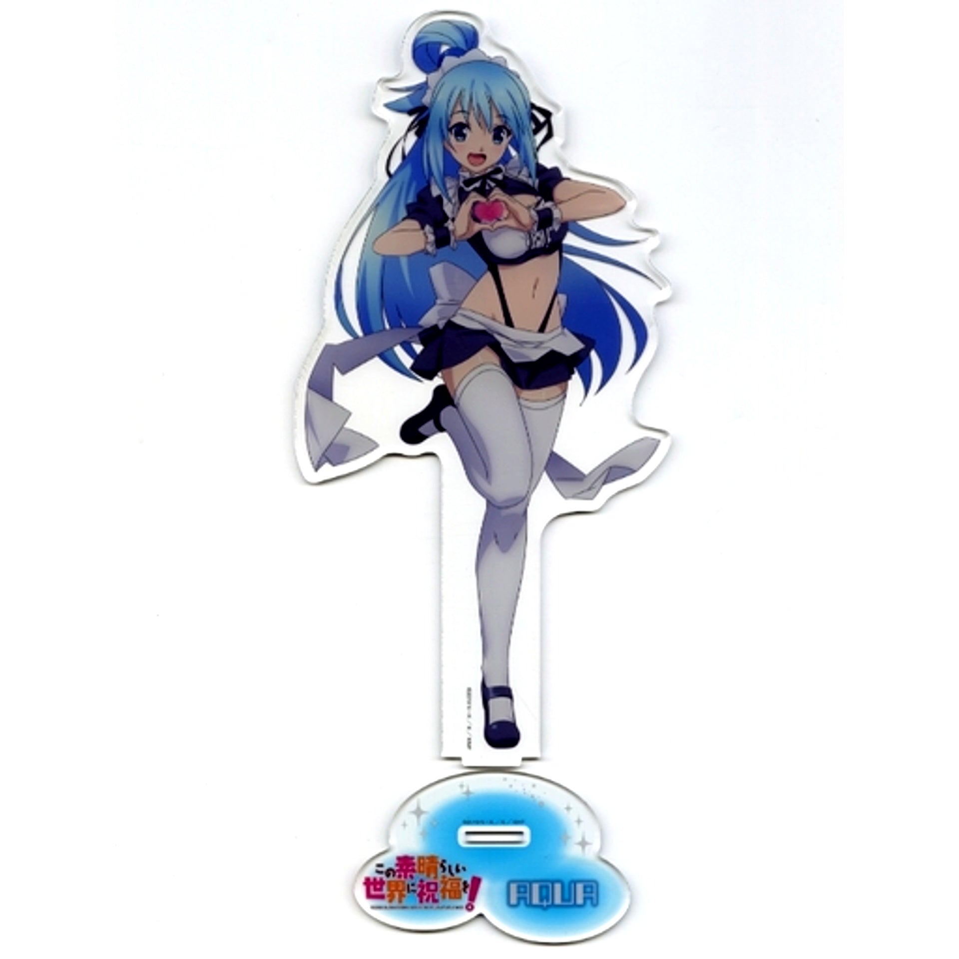 Aqua BIG Acrylic Figure Illustration Ver. Cafe La Mer KonoSuba: God's Blessing on this Wonderful World! [USED]
