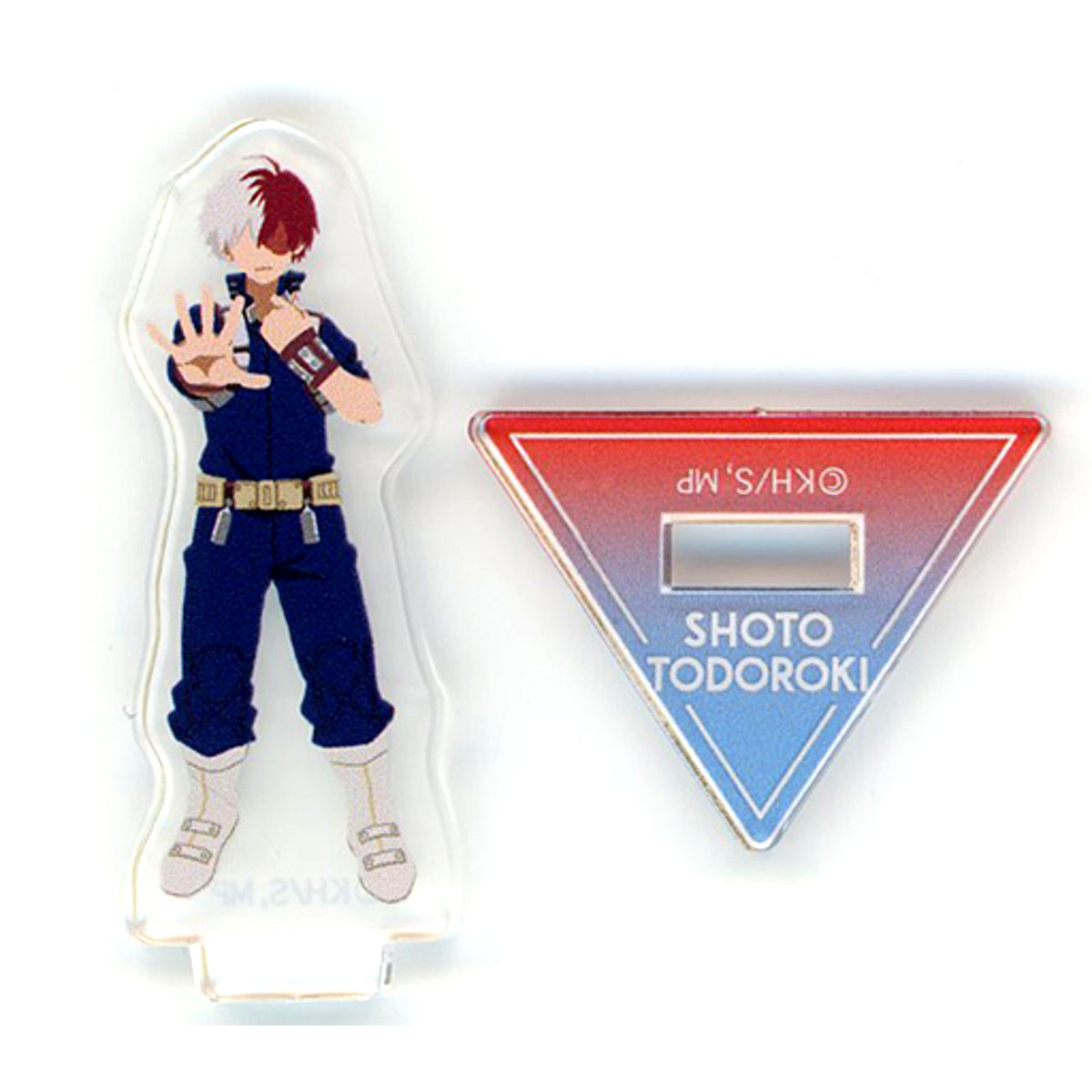 Shoto Todoroki My Hero Academia Hero Plaza 2022 Trading Mini Acrylic Stand Grab Victory with Those Hands! Icon Ver. [USED]