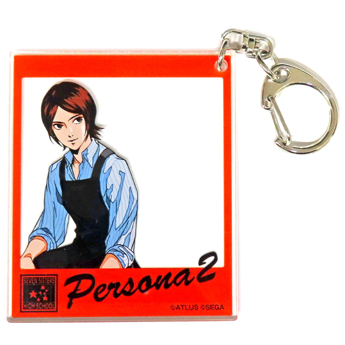 Persona 2: Innocent Sin Protagonist Trading Acrylic Keychains Persona Series 25th Anniversary Persona 25th FES Exclusive Keychains [USED]
