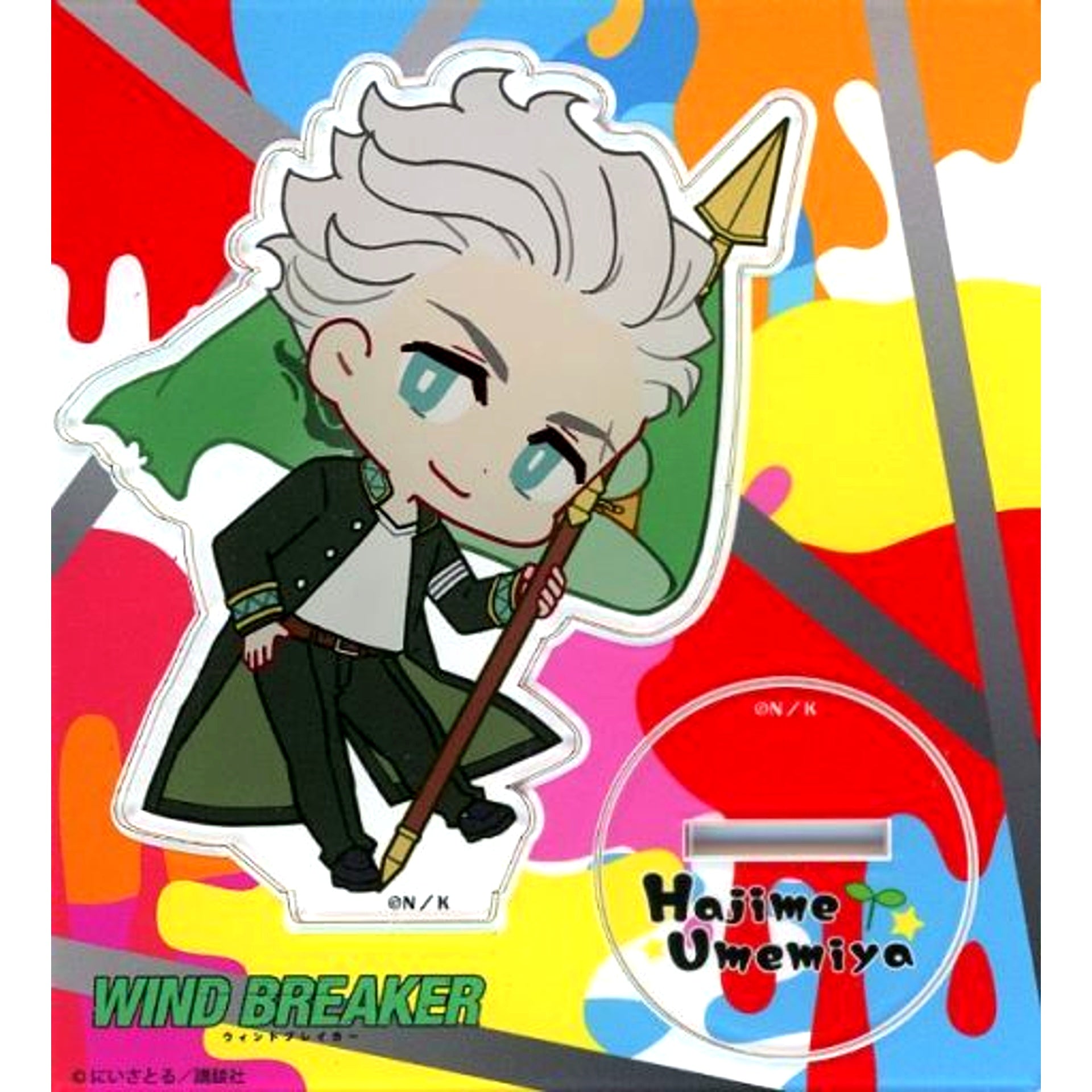 Hajime Umemiya WIND BREAKER Flag Holding Acrylic Stand POP UP STORE in Loft [USED]