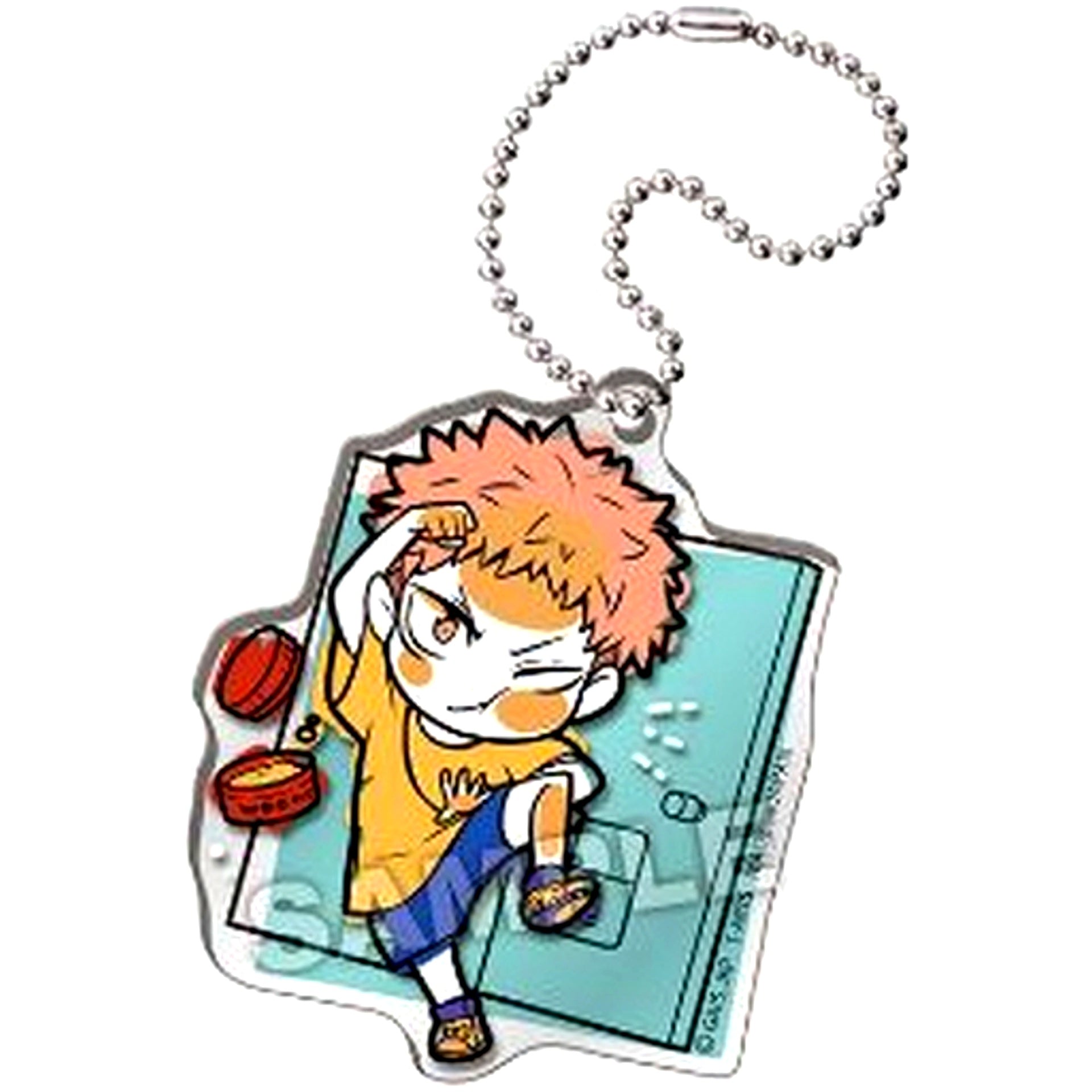 Yuji Itadori Jujutsu Kaisen Pita! Defome 1st Ending Acrylic Keychain [USED]