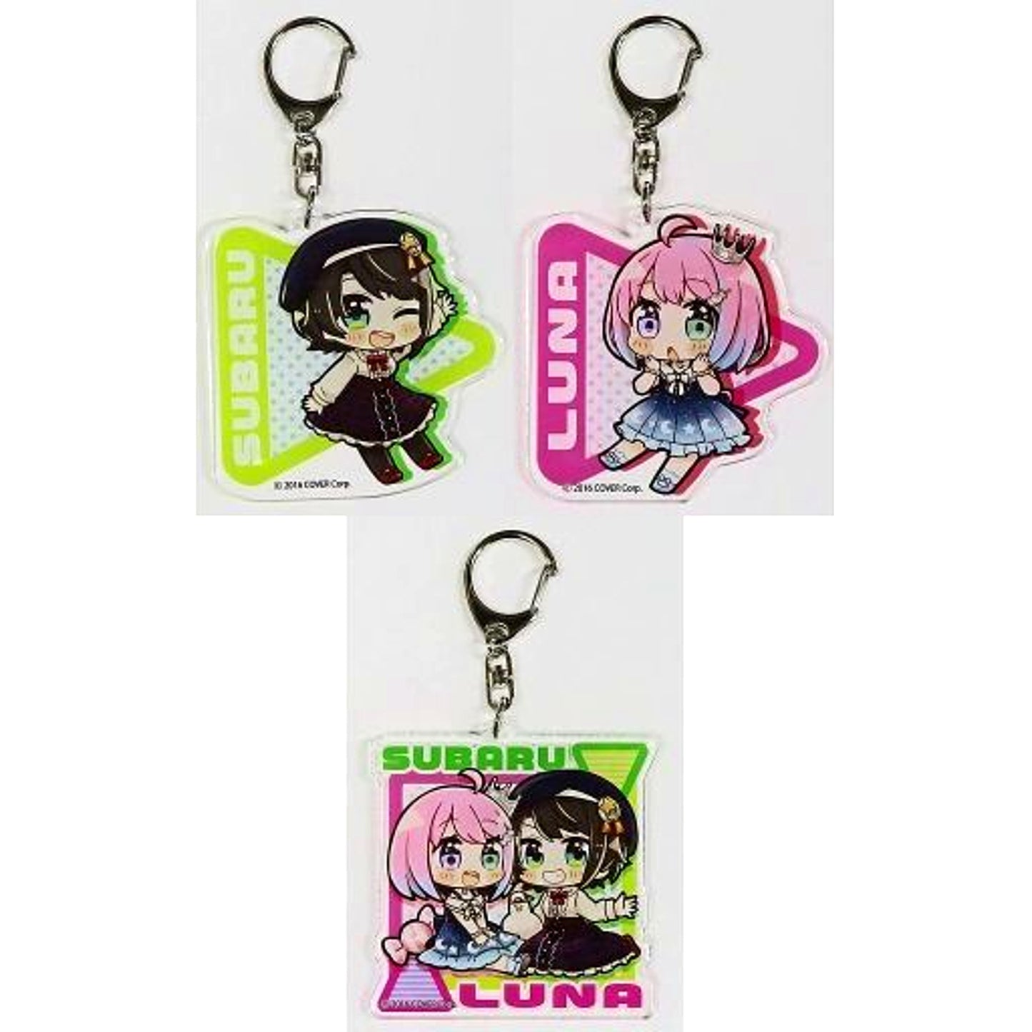 Set of 3 Hololive Acrylic Keychain MOLLY.ONLINE 10th [USED]