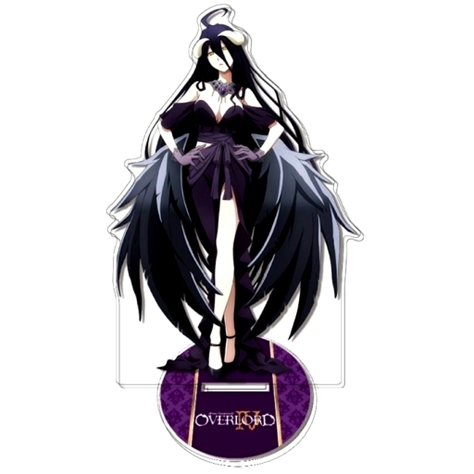 Albedo Black Dress 03. Big Acrylic Figure Overlord IV [USED]