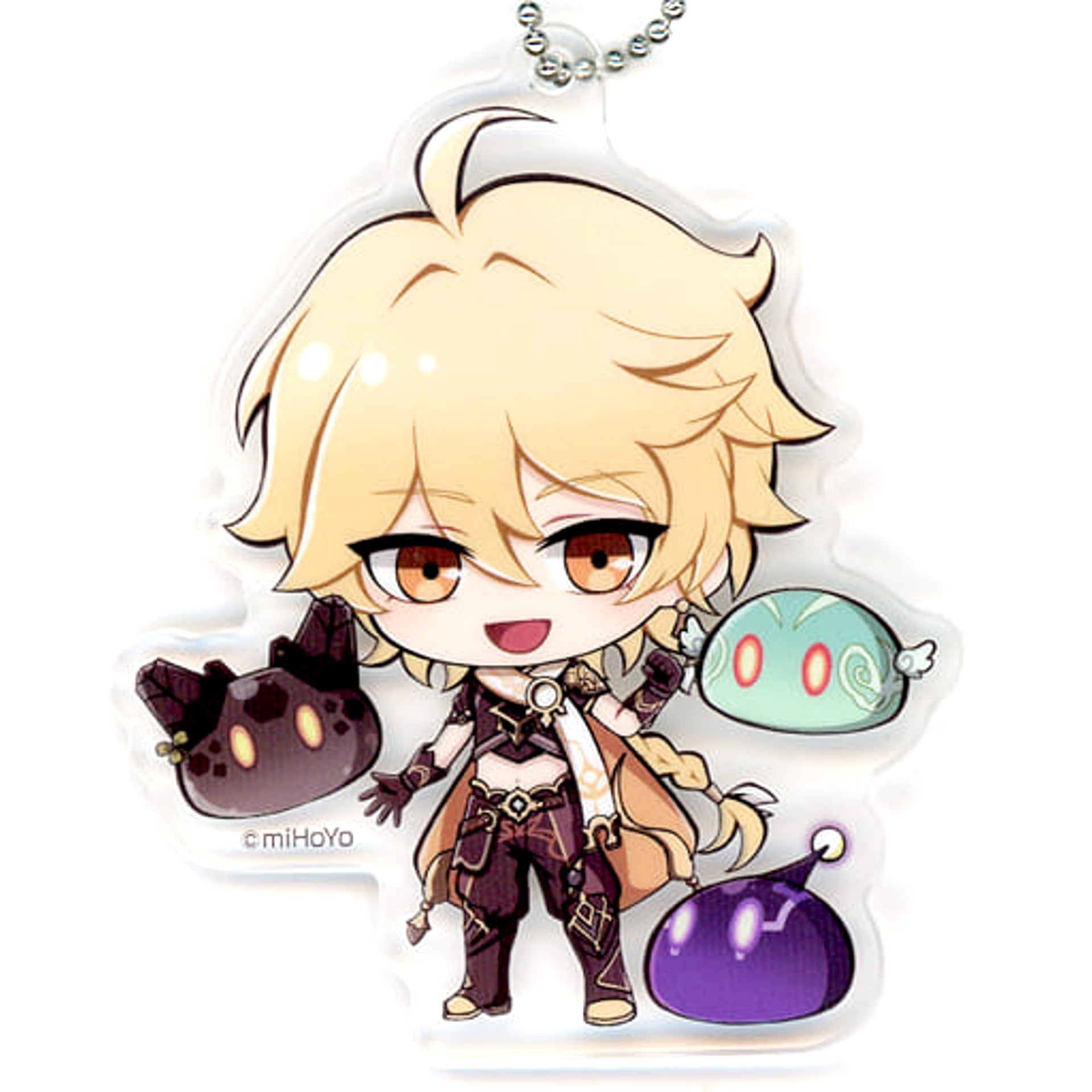 Genshin Aether Traveler Original Acrylic Ball Chain Vol.2 Sega Store Series 3 GiGO and Sega Exclusive Acrylic Item [USED]