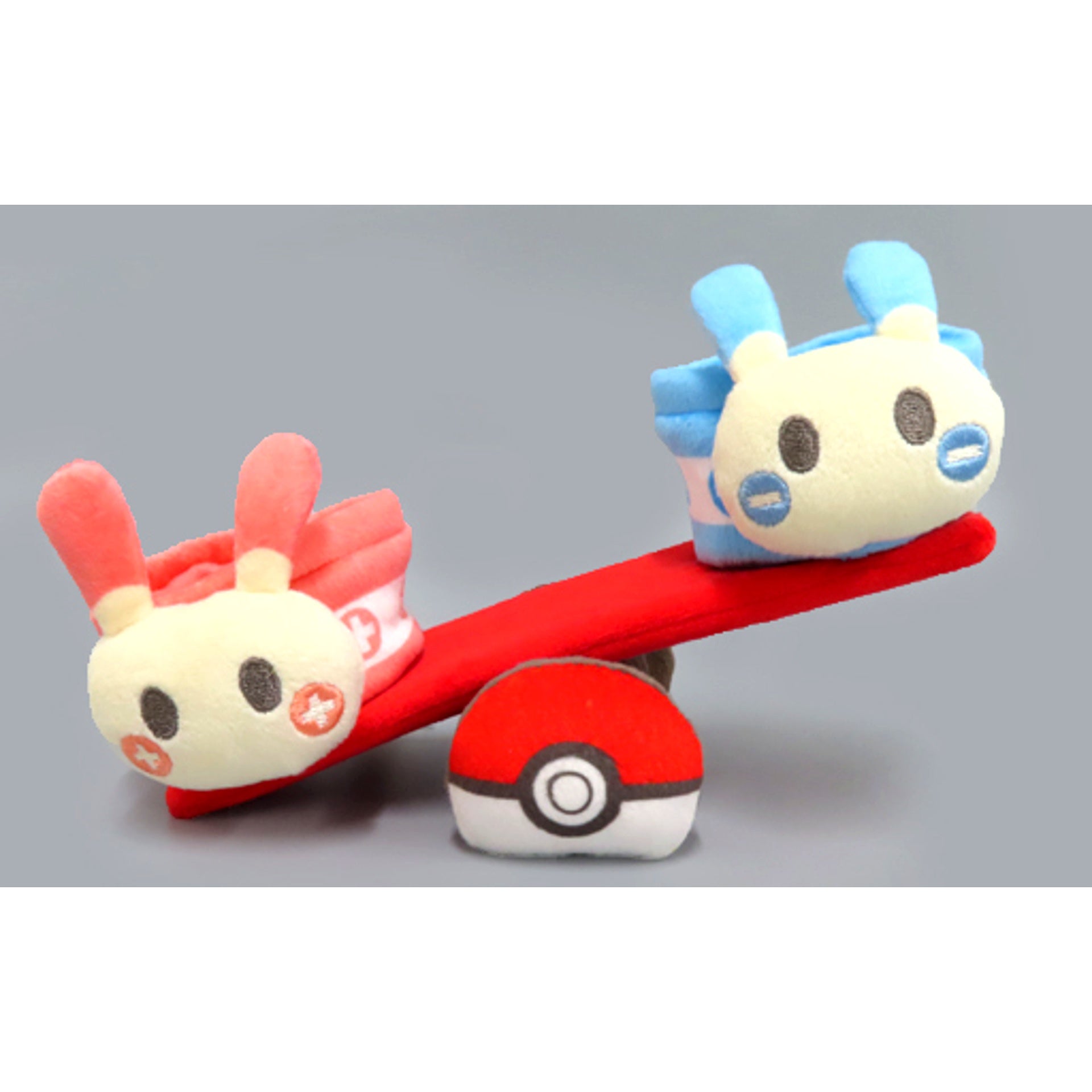 Plusle Minun Seesaw Pokemon Pokemon Dolls House Plush for Mascot Pokemon Center Limited [USED]
