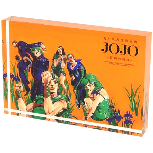 Key Visual Kanazawa Acrylic Block JoJo's Bizarre Adventure Hirohiko Araki JoJo Exhibition Ripples of Adventure [USED]
