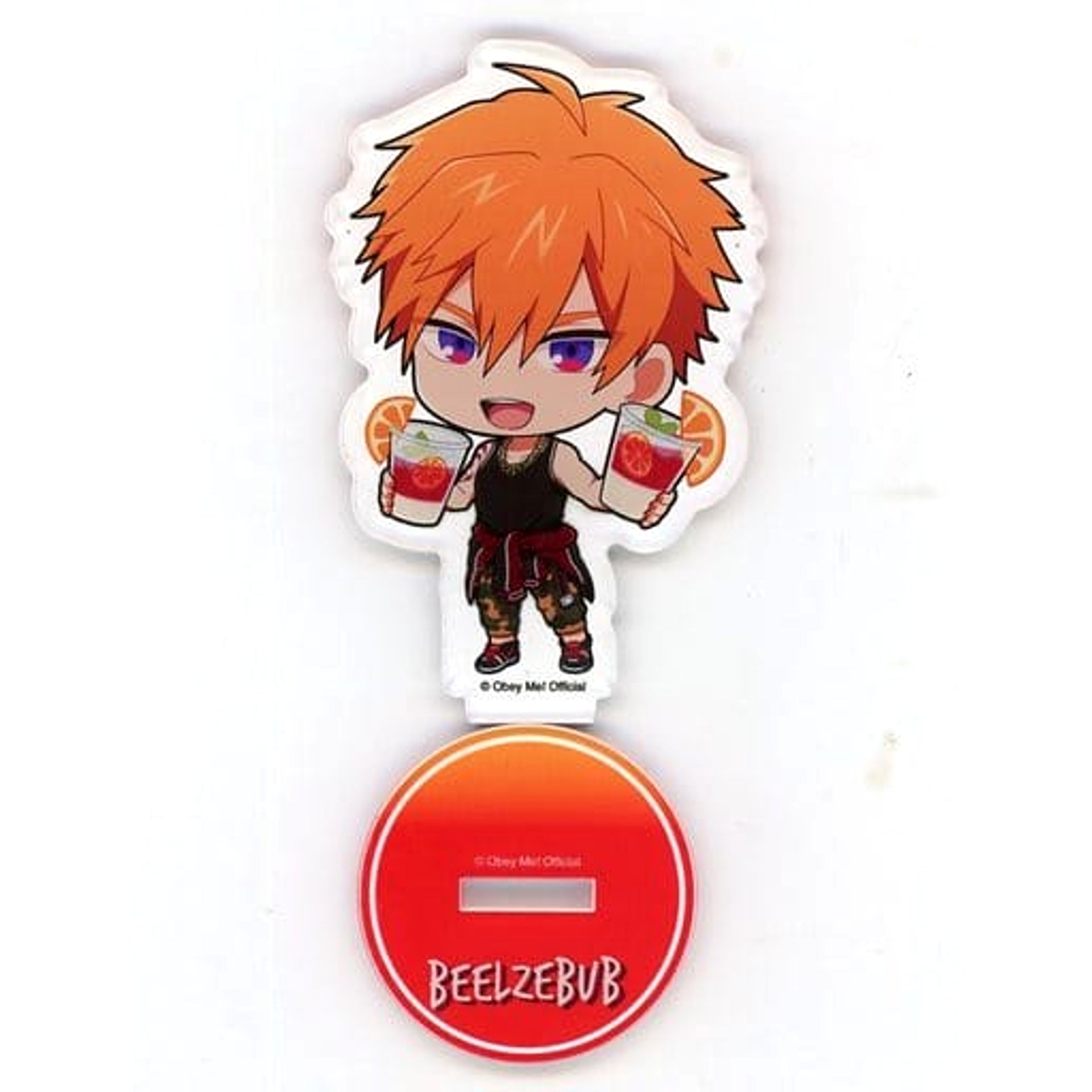 Obey Me! x CharaDri!! Beelzebub Chibi Character Acrylic Stand Acrylic Stands [USED]