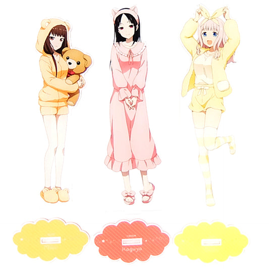 Set of 3 D Prize Acrylic Stand Charafuku Kuji Kaguya-sama Love is War Ultra Romantic [USED]