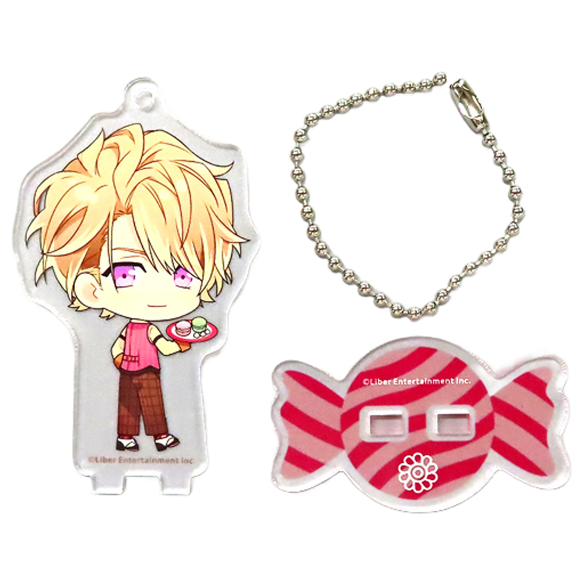 A3! Itaru Chigasaki Trading Acrylic Stand Keychain Sweets Ver. A Group: Spring Group & Summer Group animatecafe 8th Edition Limited Keychains [USED]