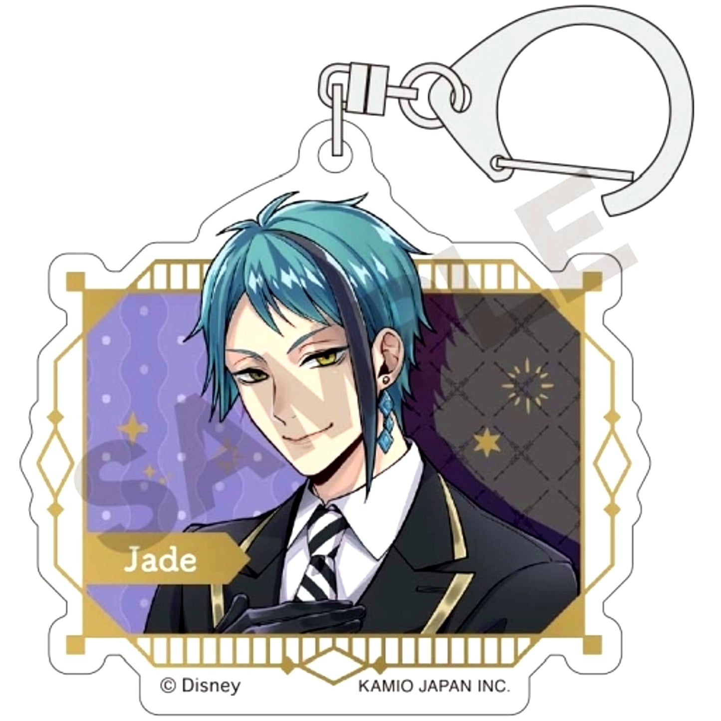 Jade Leech Disney Twisted-Wonderland Trading Acrylic Keychain Vol.1 Frame [USED]