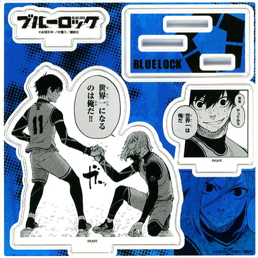 I'll Become No. 1 in the World! Acrylic Figure Plate Manga Blue Lock Vol. 4 TSUTAYA Limited Paid Bonus [USED]
