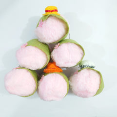 One Piece Monkey D. Luffy & Others Sakura Mochi Mascot All 6 Types Set Keychains [USED]