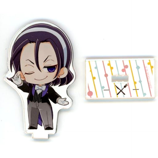 Jinpachi Todo Waiter Mini Character Acrylic Stand Yowamushi Pedal PRINCESS CAFE [USED]